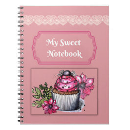 Notebook/Journal My Sweet Notebook Pink Cupcake Notizblock