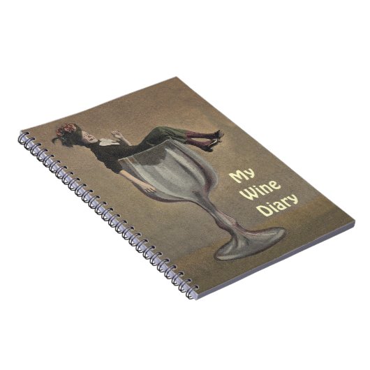 Notebook Journal Wine Recipe Book Antique Fun Notizblock (Rechte Seite)