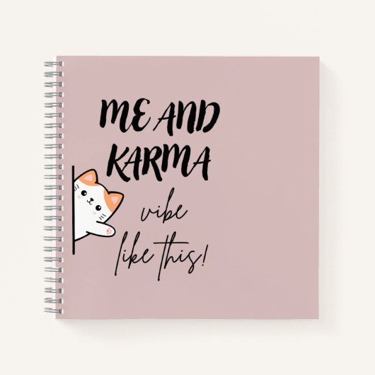Notebook | karma | cats | journals  notizblock (Vorderseite)