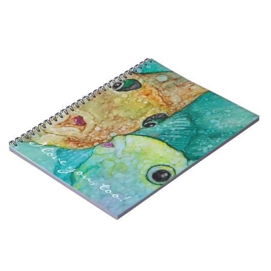 Notebook "Kissy Fishy Personalize Notizblock (Linke Seite)