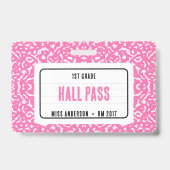 Notebook-Klassenhalle-Pass rosa Ausweis (Front)