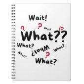 Notebook-komischer Text Notizblock (Vorderseite)