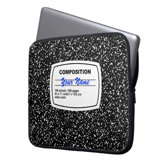 Notebook-Komposition individuell anpassbar Laptopschutzhülle (Vorderseite Links)