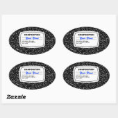 Notebook-Komposition individuell anpassbar Ovaler Aufkleber (Blatt)