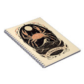 Notebook-Krebs Celestial Zodiac Art Notizblock (Rechte Seite)