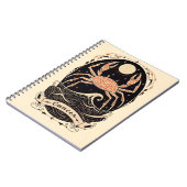 Notebook-Krebs Celestial Zodiac Art Notizblock (Linke Seite)