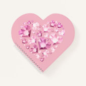 Notebook-Kristallherzen Notizblock (Vorderseite)