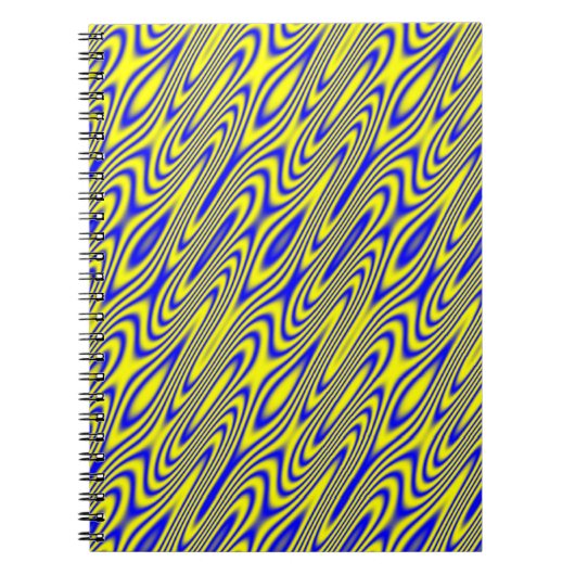 Notebook Lapis Lasuli Swirlies Notizblock (Vorderseite)