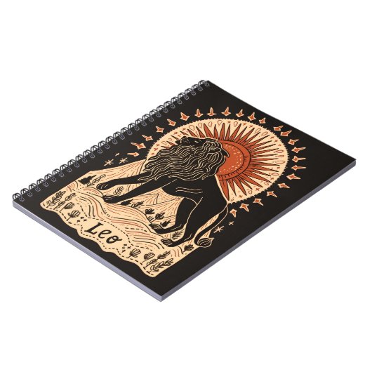 Notebook Leo Celestial Zodiac Art Notizblock (Linke Seite)