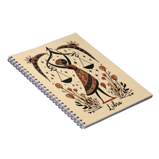 Notebook Libra Celestial Zodiac Art Notizblock (Rechte Seite)