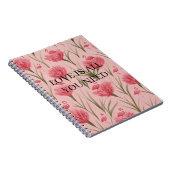 NOTEBOOK-LIEBE IST ALLES, WAS SIE BRAUCHEN PINK FL NOTIZBLOCK (Rechte Seite)