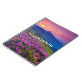 Notebook - Lila Blume Notizblock (Linke Seite)