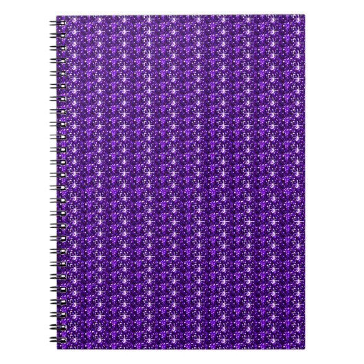 Notebook-Lila Glitzer Notizblock (Vorderseite)