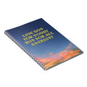 Notebook "Live Not For Today" v2 Notizblock (Rechte Seite)