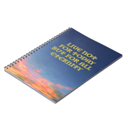 Notebook "Live Not For Today" v2 Notizblock (Linke Seite)
