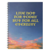 Notebook "Live Not For Today" v2 Notizblock (Vorderseite)