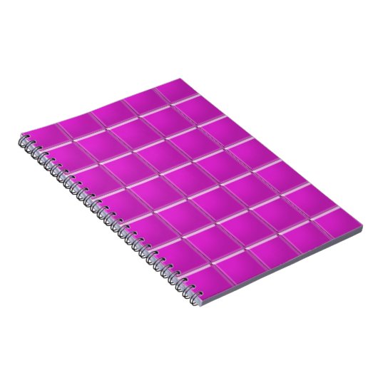 Notebook - Magenta Mosaic Notizblock (Rechte Seite)