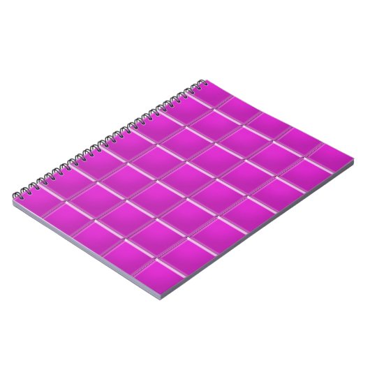 Notebook - Magenta Mosaic Notizblock (Linke Seite)