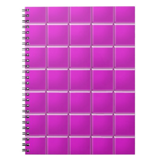 Notebook - Magenta Mosaic Notizblock (Vorderseite)