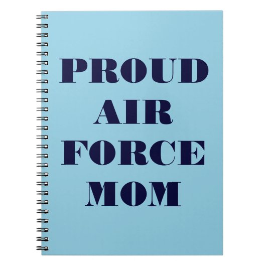Notebook-Mama der Proud Air Force Notizblock (Vorderseite)