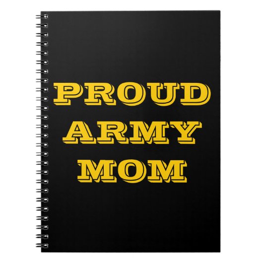 Notebook-Mama der Proud-Armee Notizblock (Vorderseite)