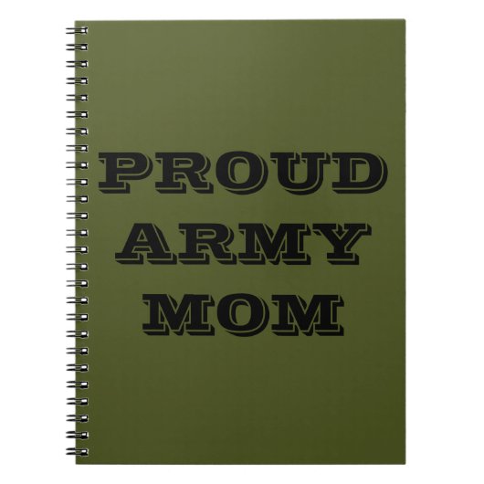 Notebook-Mama der Proud-Armee Notizblock (Vorderseite)