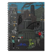 Notebook Manchester Edgy Skyline Illustration Notizblock (Vorderseite)