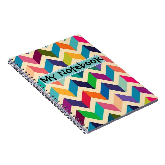 Notebook - Mehrfarbig Zigzag Notizblock (Rechte Seite)