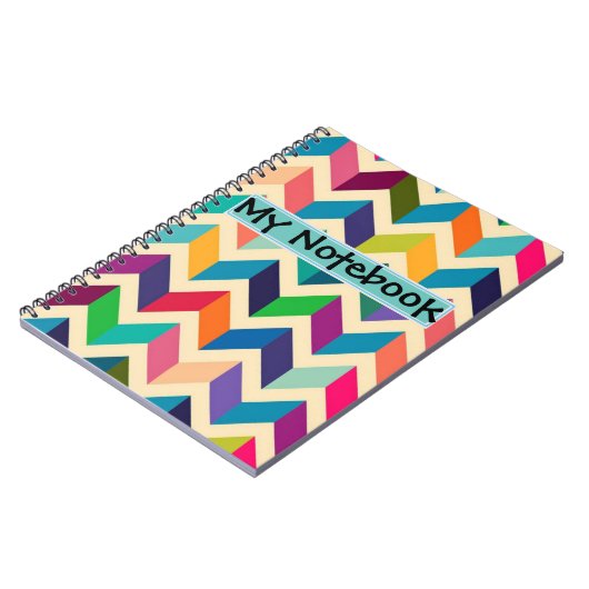 Notebook - Mehrfarbig Zigzag Notizblock (Linke Seite)