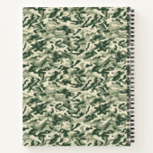 Notebook-Militär-Grüne Camouflage Notizblock (Rückseite)