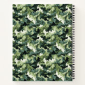 Notebook-Militär-Grüne Camouflage Notizblock (Rückseite)