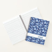 Notebook-Military Blue-Camouflage Notizblock (Innenseite)
