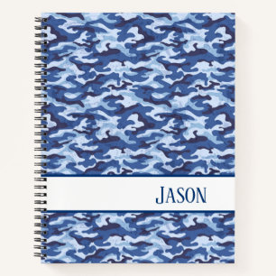 Notebook-Military Blue-Camouflage Notizblock