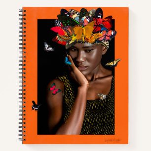 Notebook mit abstraktem Design von Butterfly Gelee Notizblock