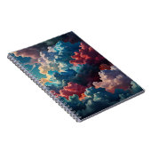 Notebook mit Abstrakter Cloudscape Notizblock (Rechte Seite)