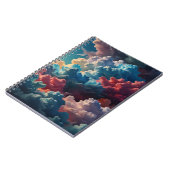 Notebook mit Abstrakter Cloudscape Notizblock (Linke Seite)