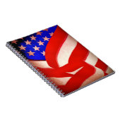 Notebook mit amerikanischer Flagge (80 Seiten B&W) Notizblock (Rechte Seite)