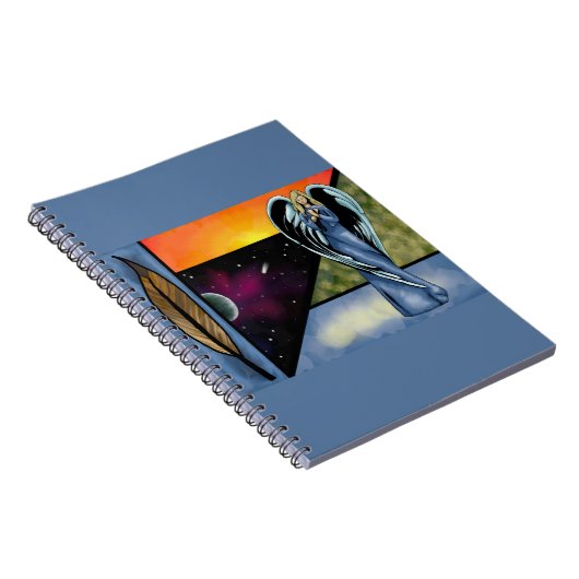 Notebook mit Angel Notizblock (Rechte Seite)