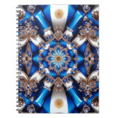 Notebook mit argentinischen Farben - Abstract Desi Notizblock (Vorderseite)