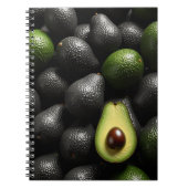 Notebook mit Avocado Art Design Notizblock (Vorderseite)