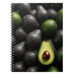 Notebook mit Avocado Art Design Notizblock