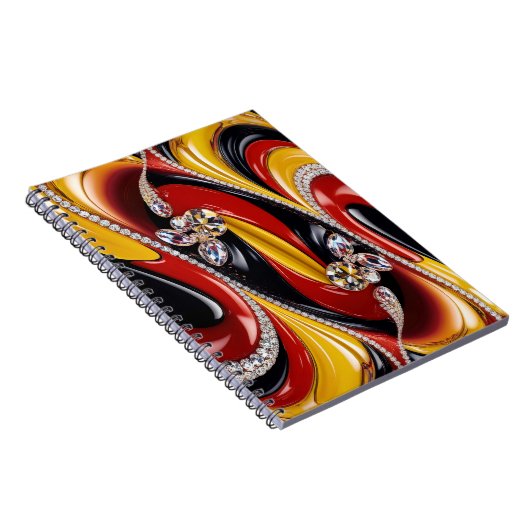 Notebook mit belgischer Farbgestaltung Abstract De Notizblock (Rechte Seite)