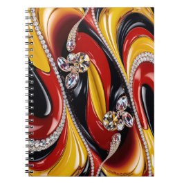 Notebook mit belgischer Farbgestaltung Abstract De Notizblock