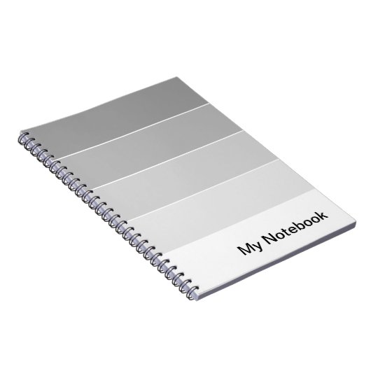Notebook mit benutzerdefinierbarem Gradient-Design Notizblock (Rechte Seite)