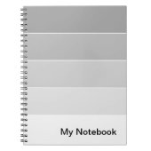 Notebook mit benutzerdefinierbarem Gradient-Design Notizblock (Vorderseite)