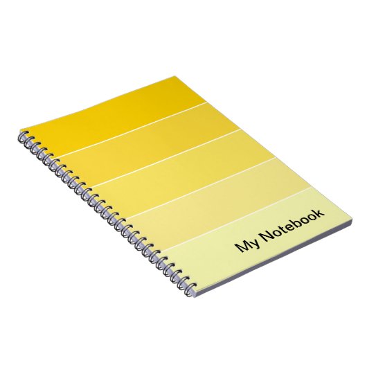 Notebook mit benutzerdefinierbarem Gradient-Design Notizblock (Rechte Seite)