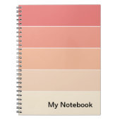 Notebook mit benutzerdefinierbarem Gradient-Design Notizblock (Vorderseite)