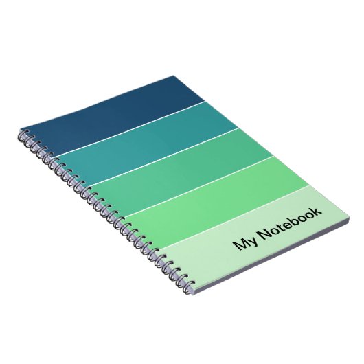 Notebook mit benutzerdefinierbarem Gradient-Design Notizblock (Rechte Seite)