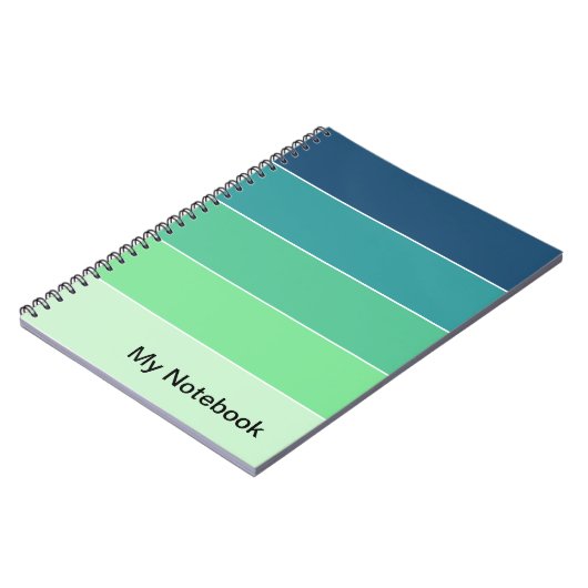 Notebook mit benutzerdefinierbarem Gradient-Design Notizblock (Linke Seite)