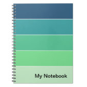 Notebook mit benutzerdefinierbarem Gradient-Design Notizblock (Vorderseite)